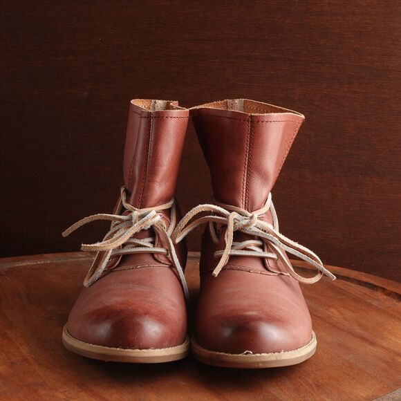 Timberland Boots Womens Size 8.5 Brown Savin Hill Leather Ankle Lace Up Comfort - Picture 3 of 13